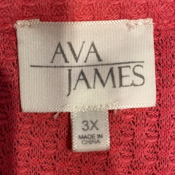 U womens Ava James stretch sleeveless plus size top 3X - Picture 3 of 4